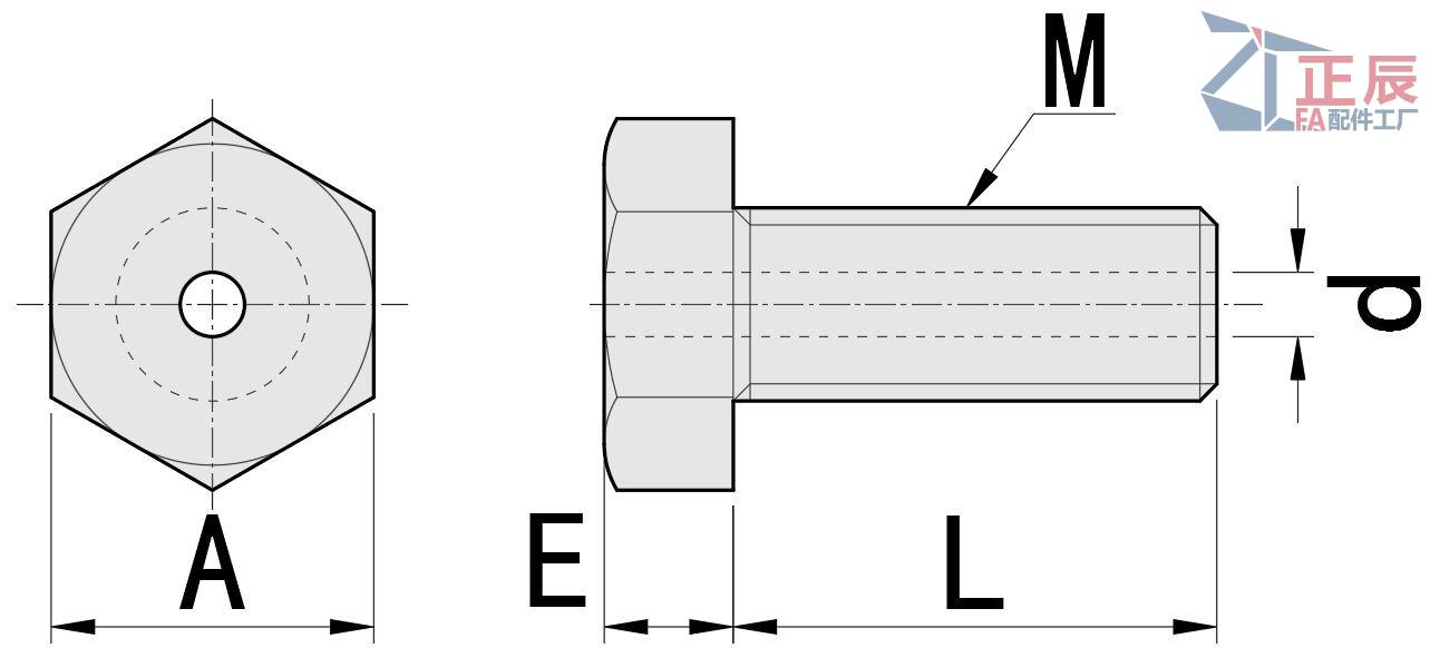 스테인레스 스틸 RCBAS 육각 머리 통풍 나사