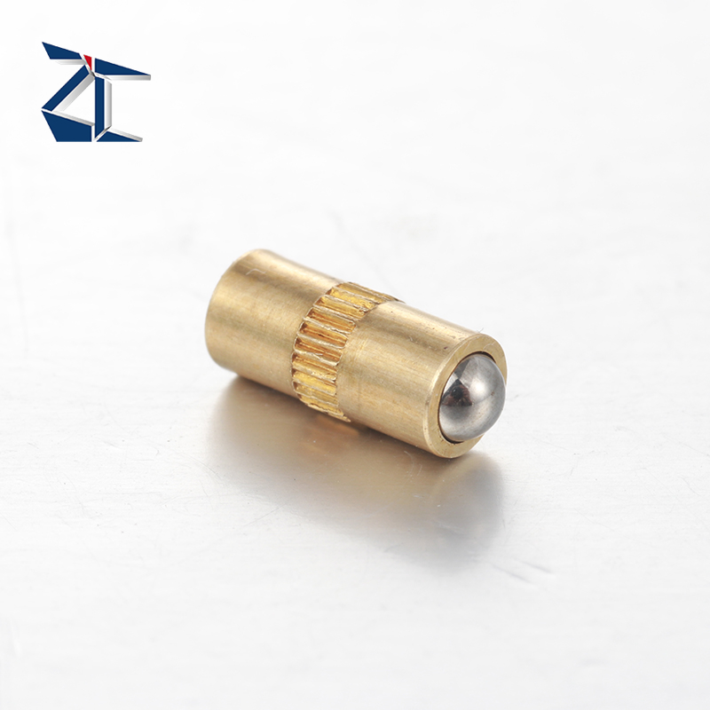 고품질 양면 볼 노즈 플런저 핀 황동 스프링 로드 볼 플런저