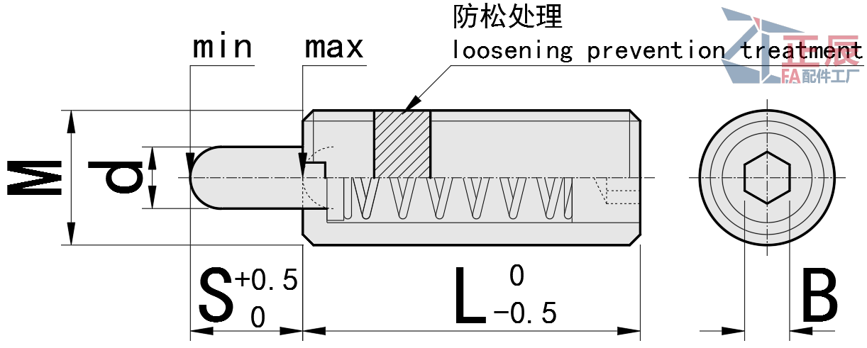 미터법 스프링 플런저 쇼트형 PJLS