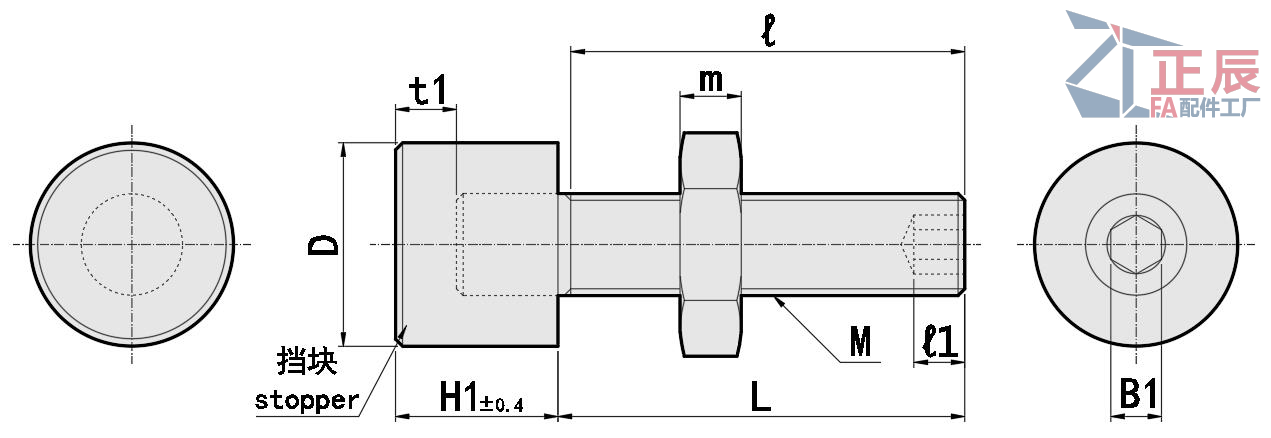 스토퍼볼트 육각렌치팁 우레탄범퍼 UNBH UNBHH