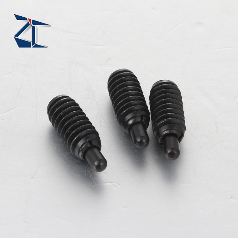 핀과 육각형이 있는 스프링 플런저 인치 측정