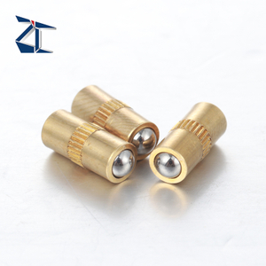 고품질 양면 볼 노즈 플런저 핀 황동 스프링 로드 볼 플런저