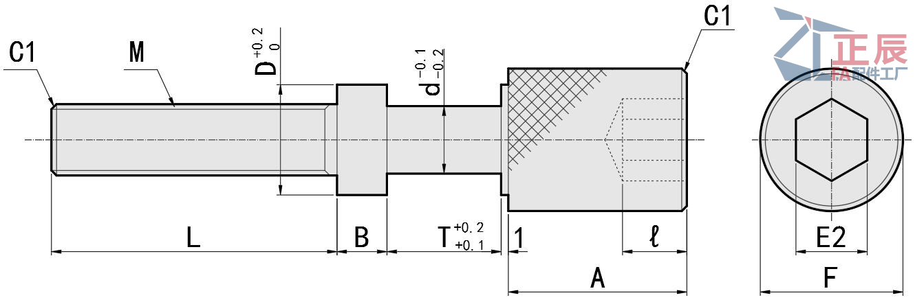 조정 볼트 널링 육각 소켓 AJKTN AJKTNS