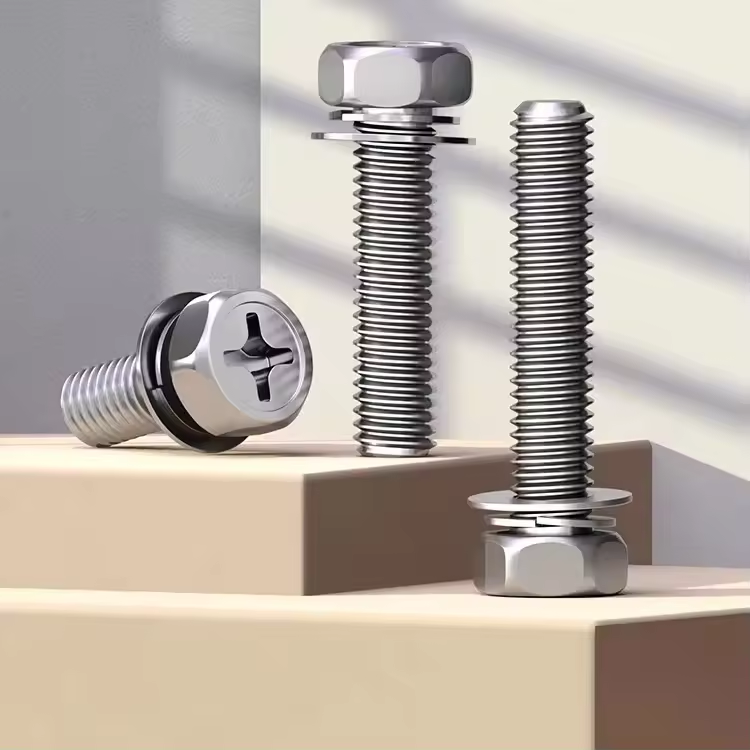 육각 머리 십자 슬롯 PCD 커넥터(와셔 부착 SS 결합 조합 나사 포함)